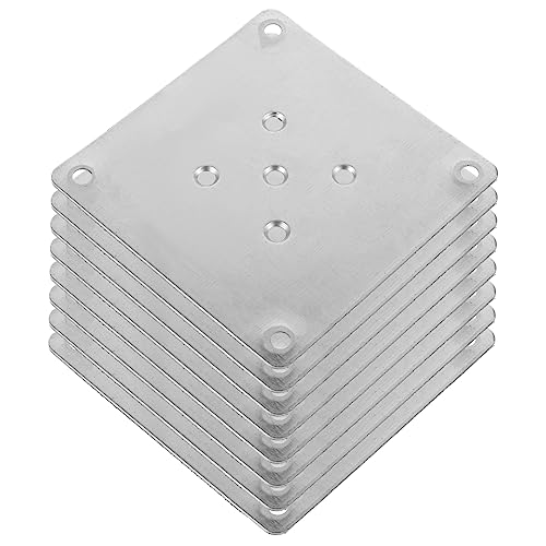 Operitacx 8 Stück Möbelfixierblätter Bein montieren Montageplatten für Sofa Wohnung möbel montageplatte verzinkt Silber Operitacx 8 Stück Möbelfixierblätter Bein montieren Montageplatten für Sofa Wohnung möbel montageplatte verzinkt Silber von Operitacx