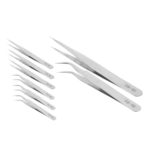 Operitacx 8 Stück Rostfreie Pinzetten Und Pinzetten Für Elektronik Operitacx 8 Stück Rostfreie Pinzetten Und Pinzetten Für Elektronik von Operitacx