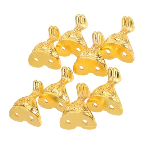 Operitacx 8 Stück Teiliges Retro Möbelbeine aus Zinklegierung Kleine Metall-eckschutzwinkel für Geschenkboxen Schmuckkisten und Aufbewahrungsboxen Stabile Füße für kreative Möbelprojekte Operitacx 8 Stück Teiliges Retro Möbelbeine aus Zinklegierung Kleine Metall-eckschutzwinkel für Geschenkboxen Schmuckkisten und Aufbewahrungsboxen Stabile Füße für kreative Möbelprojekte von Operitacx