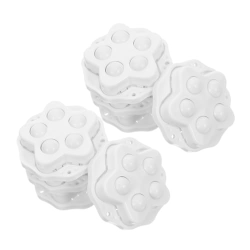 Operitacx 8 Stück Teiliges Selbstklebende Möbelrollen mit Drehung Robuste Nylon Laufrollen für Kaffeeautomaten Küchengeräte und Möbel Universelle Selbstklebende für Einfache und Bodenschutz von Operitacx