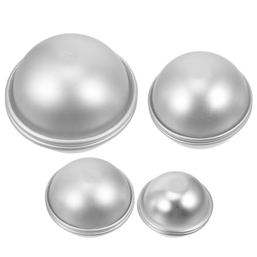 Operitacx 8-teiliges Badeformen-Set – 4 Paar wiederverwendbare Seifen- und Badesalzformen für DIY-Kuchendekoration, Kerzen und Cupcake-Topper von Operitacx