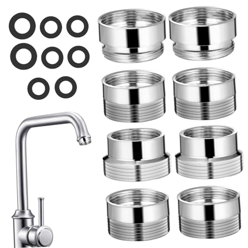 Operitacx 8Stücke Teiliges Wasserhahnadapter für Waschmaschine und Schlauch Präzise Verarbeitung Vielseitige Anwendung Nahtlose Verbindung Kompatibel mit Verschiedenen Standards Operitacx 8Stücke Teiliges Wasserhahnadapter für Waschmaschine und Schlauch Präzise Verarbeitung Vielseitige Anwendung Nahtlose Verbindung Kompatibel mit Verschiedenen Standards von Operitacx
