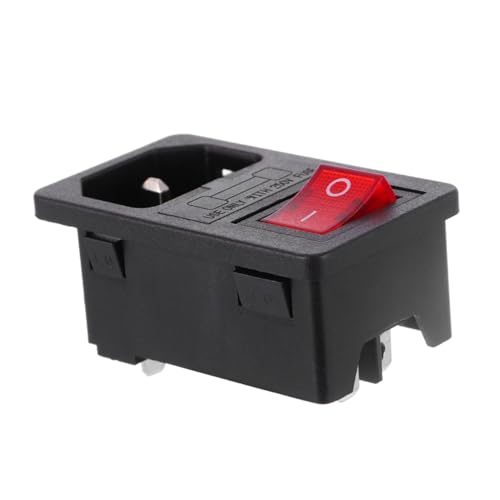 Operitacx Ac Power Socket mit LED anzeige und Integriertem Sicherungsschalter Langlebige Nylon ausführung Geeignet für Industriegeräte Neonlichter und Computer Funktion für Sichere Operitacx Ac Power Socket mit LED anzeige und Integriertem Sicherungsschalter Langlebige Nylon ausführung Geeignet für Industriegeräte Neonlichter und Computer Funktion für Sichere von Operitacx