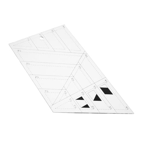 Operitacx Acryl Quilting Lineal Trapezform Transparente Nähvorlage DIY Patchwork Schablone Präzises Langlebiges Quiltlineal für Handarbeit und Stoffgestaltung Operitacx Acryl Quilting Lineal Trapezform Transparente Nähvorlage DIY Patchwork Schablone Präzises Langlebiges Quiltlineal für Handarbeit und Stoffgestaltung von Operitacx