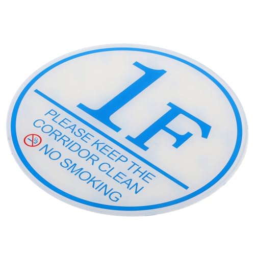 Operitacx Acryl Stockwerksnummer Aufkleber Hausnummer Schild Selbstklebend für Tür Büro Wohnung Hotel Langlebig Leicht Anzubringen und Ablösbar für Glatte Oberflächen von Operitacx