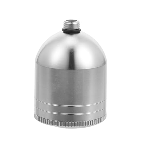 Operitacx Airbrush-Flasche Airbrush-behälter Nachfüllbare Flaschen Für Airbrush Spender Für Farbflaschen Farbflasche Glas Behälter Für Farbflaschen Ersatzbehälter Malbecher Silver Metall von Operitacx