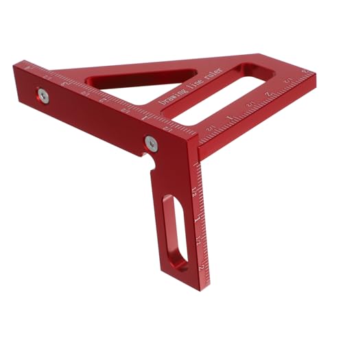 Operitacx Aluminium Dreieck Winkelmesser Präzises Holzarbeitslineal Robustes Leichtes Messwerkzeug für Schreiner Langlebiges Metrisches Scribing Tool Vielseitig für Innen und Außenbereich Operitacx Aluminium Dreieck Winkelmesser Präzises Holzarbeitslineal Robustes Leichtes Messwerkzeug für Schreiner Langlebiges Metrisches Scribing Tool Vielseitig für Innen und Außenbereich von Operitacx