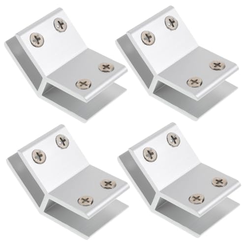 Operitacx Aluminiumlegierung Glasklemme Winkel für Glas Stabile Geländerhalterung mit Schraubfixierung Korrosionsbeständig Kratzfest Verstellbar Einfache Montage ohne Glasbohren Operitacx Aluminiumlegierung Glasklemme Winkel für Glas Stabile Geländerhalterung mit Schraubfixierung Korrosionsbeständig Kratzfest Verstellbar Einfache Montage ohne Glasbohren von Operitacx