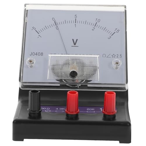 Operitacx Analoges Voltmeter Physik Experiment Messgerät Langlebiges Elektrizität Lehrmittel für Schule Labor zur Spannungsmessung Praktische Unterrichtsausrüstung für Physik Experimente Operitacx Analoges Voltmeter Physik Experiment Messgerät Langlebiges Elektrizität Lehrmittel für Schule Labor zur Spannungsmessung Praktische Unterrichtsausrüstung für Physik Experimente von Operitacx