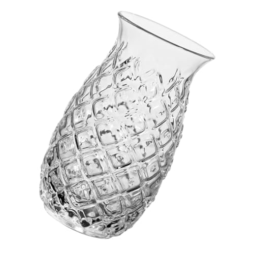Operitacx Ananas-Form Cocktailglas, dekorativer Cocktailbecher, Glasbecher, Bar, Glasbecher, 480 ml von Operitacx