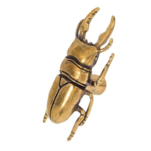 Operitacx Antike Messing-Insekten Möbelgriffe Vintage Insekten-schubladengriffe mit Schrauben für Kommoden Schränke Kleiderschränke Küchenmöbel Langlebig Einfach zu Montieren von Operitacx