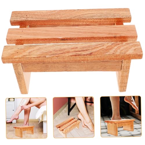 Operitacx Badezimmer Fußhocker aus Holz Multifunktionaler Fußschemel mit Hoher Tragfähigkeit Geeignet für Sauna Pediküre Dampfbad rutschfest Ergonomisch Geformt für Erwachsene Operitacx Badezimmer Fußhocker aus Holz Multifunktionaler Fußschemel mit Hoher Tragfähigkeit Geeignet für Sauna Pediküre Dampfbad rutschfest Ergonomisch Geformt für Erwachsene von Operitacx