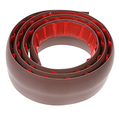 Operitacx Bodenverkleidung Boden Übergangsstreifen Vinyl Wohnung Ecke Teppichkantenverkleidung Bodenbelag Übergangsstreifen Rand Bodenübergangsstreifen Selbstklebend Klebrig PVC Coffee von Operitacx