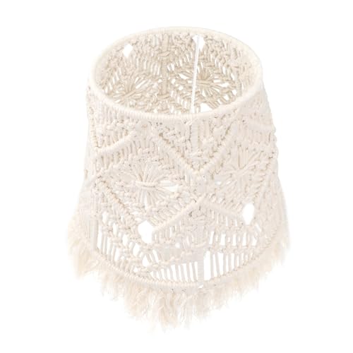 Operitacx Boho Macrame Lampenschirm aus Handgewebtem Baumwollseil Dekorativer Lampenschirm für Stehlampe und Tischlampe Warmes Licht für Wohnzimmer Schlafzimmer Babyzimmer Rustikale Operitacx Boho Macrame Lampenschirm aus Handgewebtem Baumwollseil Dekorativer Lampenschirm für Stehlampe und Tischlampe Warmes Licht für Wohnzimmer Schlafzimmer Babyzimmer Rustikale von Operitacx