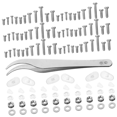 Operitacx Brillen Reparaturset mit Rutschfesten Nasenpads und Schrauben Langlebiges Eyeglass Repair Tool Kit Praktisches für Brillen und Sonnenbrillen Inklusive Pinzette Einsetzbar Operitacx Brillen Reparaturset mit Rutschfesten Nasenpads und Schrauben Langlebiges Eyeglass Repair Tool Kit Praktisches für Brillen und Sonnenbrillen Inklusive Pinzette Einsetzbar von Operitacx