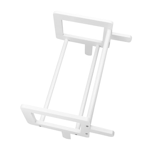 Operitacx Bücherregal Schreibtisch-Buch-Organizer Buchdisplay -Rack exquisiter Buchhalter Leseregal Buchorganisator für den Schreibtisch Desktop-Rack Schreibtischbuchhalter Bambus Weiß von Operitacx