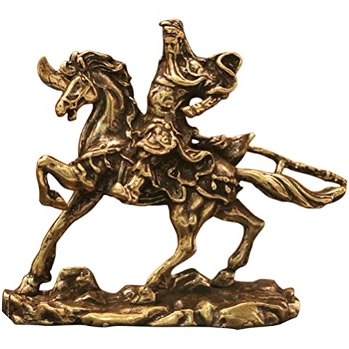 Chinesische Fengshui Guan Yu Statue Reiten Pferd Guan Gong Guan Chang Kwan Kung Kuan Gong Statue Gott des Reichtums Figuren Home Office Dekoration Glückliche von Operitacx