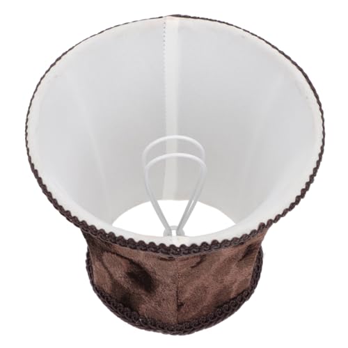 Operitacx Cloth Lampshade Dunkelbraun Weicher Lichtschutz Einfach Montage Europäischer Stil Für Schlafzimmer Wohnzimmer Deckenleuchte Wandleuchte Tischlampe von Operitacx