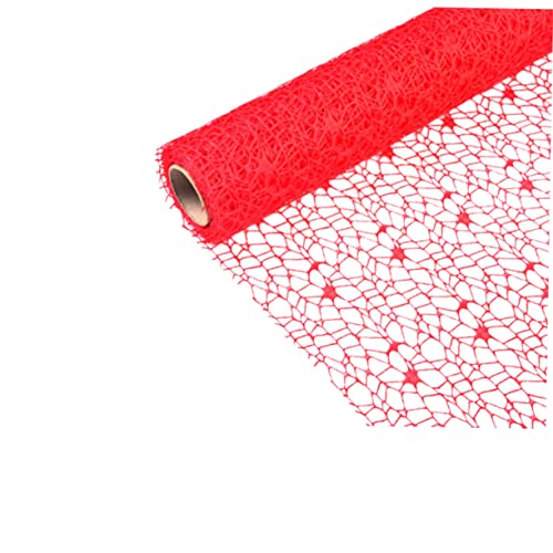 Operitacx DIY Jacquard Netz Rot Handgemachte Deko für Kindergarten Geschenkverpackung Vorhang und Hintergrundgestaltung für Schulprojekte und Feiern Operitacx DIY Jacquard Netz Rot Handgemachte Deko für Kindergarten Geschenkverpackung Vorhang und Hintergrundgestaltung für Schulprojekte und Feiern von Operitacx