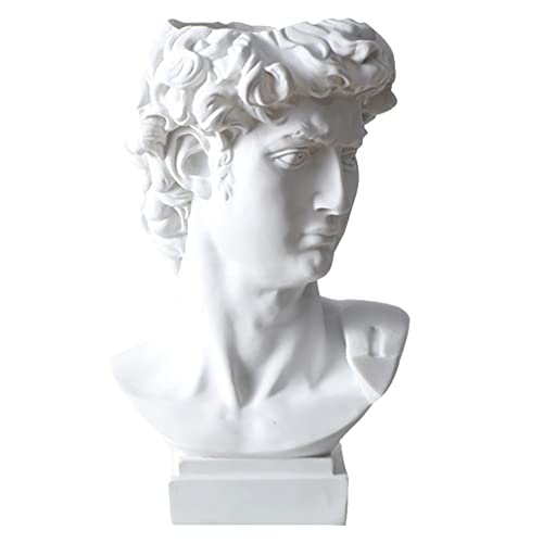 Operitacx David Statue Pen Holder Griechische Resin Skulptur Für Stifte Blumen Und Dekoration Im Minimalistischen Stil Für Büro Und Zuhause Als Kreativer Schreibtisch Organizer von Operitacx