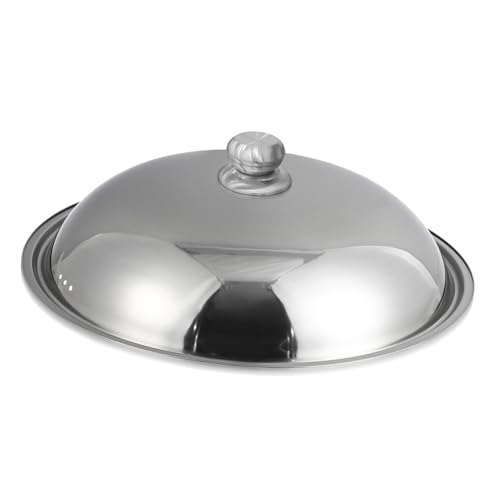 Operitacx Deckel Mit Wok Topfdeckel Runder Topfdeckel Kochtopfdeckel Edelstahl Deckel 46 Cm Deckeldeckel Für Suppentopf Pfannen Zubehör Deckel Abdeckung Der Grillpresse Kuppel Einmachglas von Operitacx