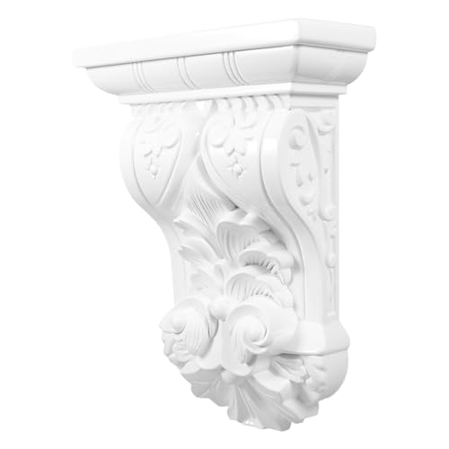 Operitacx Dekorative Europäische Stil Blütenstütze Selbstklebende Romantische Blumenkonsole für Türen und Möbel Elegante Wandverzierung Weiß Installieren für Heimdekoration Operitacx Dekorative Europäische Stil Blütenstütze Selbstklebende Romantische Blumenkonsole für Türen und Möbel Elegante Wandverzierung Weiß Installieren für Heimdekoration von Operitacx