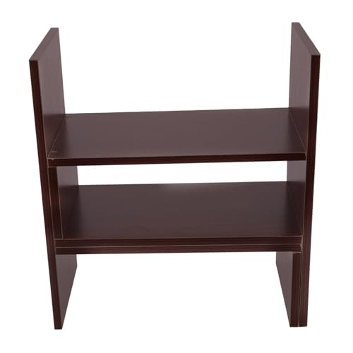 Operitacx Desktop Bücherregal aus Holz Praktischer Organizer für Büro und Zuhause zur Aufbewahrung von Zeitschriften Büchern und Platzsparendes Design Vielseitig Einsetzbar Einfacher Zugriff von Operitacx