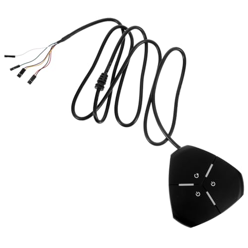 Operitacx Desktop Pc Netzschalter mit Kabel Externer Pc Einschaltknopf für Einfache Bedienung im Büro Internetcafé oder Sport Zubehör für Computerliebhaber von Operitacx