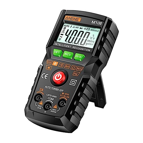 Operitacx Digitales Multimeter Auto Ranging Tester mit Ac Dc Spannungsmessung Frequenzmessung Durchgangsprüfung Integrierter Taschenlampe Geeignet für Elektro und Haushaltsanwendungen Operitacx Digitales Multimeter Auto Ranging Tester mit Ac Dc Spannungsmessung Frequenzmessung Durchgangsprüfung Integrierter Taschenlampe Geeignet für Elektro und Haushaltsanwendungen von Operitacx