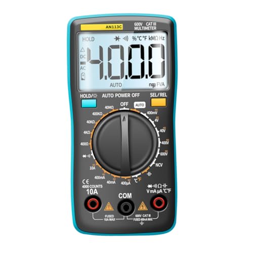 Operitacx Digitales Multimeter mit Automatischer Messbereichswahl Tragbares Messgerät für Elektriker Großes Beleuchtetes Display Präzise Ac Dc Spannungs Widerstandsmessung Robustes ohne Operitacx Digitales Multimeter mit Automatischer Messbereichswahl Tragbares Messgerät für Elektriker Großes Beleuchtetes Display Präzise Ac Dc Spannungs Widerstandsmessung Robustes ohne von Operitacx