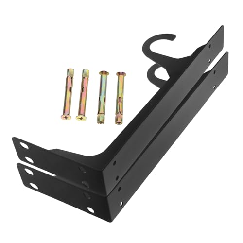 Operitacx Dreieckige Stütze kleiderstangenhalter Wandregalhalterung aus Metall Wandstütze montiert Regalhalterung Wandhalterung Schwerlast-Regalträger kaltgewalzter Stahl Schwarz von Operitacx