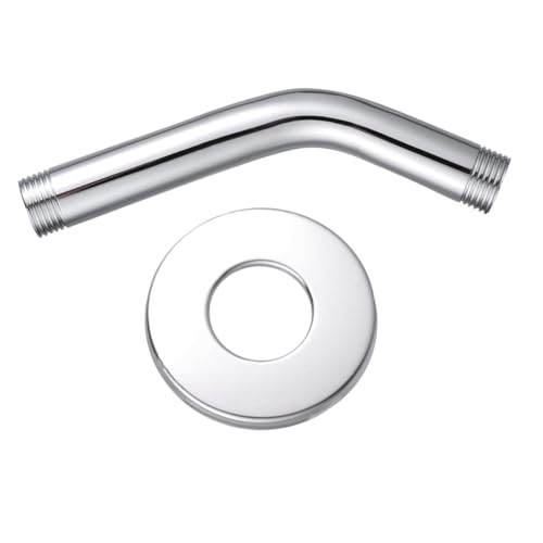 Operitacx Duscharm aus mit Flansch Wandmontierter Duschkopfhalter Robuste Halterung für Festen und Handlichen Duschkopf Kompatibel Silberfarben Operitacx Duscharm aus mit Flansch Wandmontierter Duschkopfhalter Robuste Halterung für Festen und Handlichen Duschkopf Kompatibel Silberfarben von Operitacx