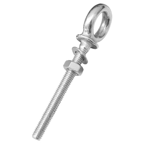 Operitacx Edelstahl Augbolzen Lang Rostfrei Heavy Duty Ringschraube mit Gewinde Langlebig Belastbar für Deckenbefestigung Hängematten Schaukelstühle Vielseitig Einsetzbar Sicher Befestigend von Operitacx