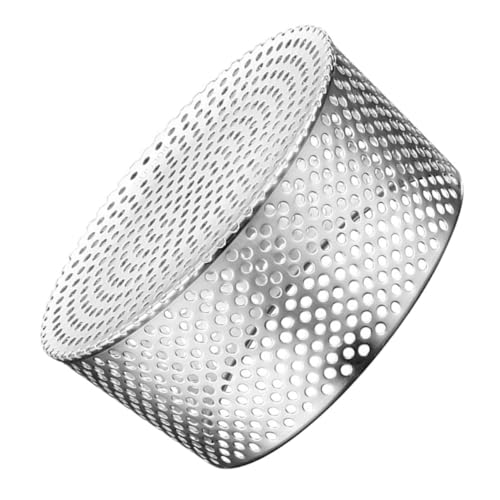 Operitacx Edelstahl Bodenablauf Abdeckung Rostfreier Balkon Abfluss Filter Anti Abdeckhaube Für Dachrinne und Ablaufrohr Schutz von Operitacx