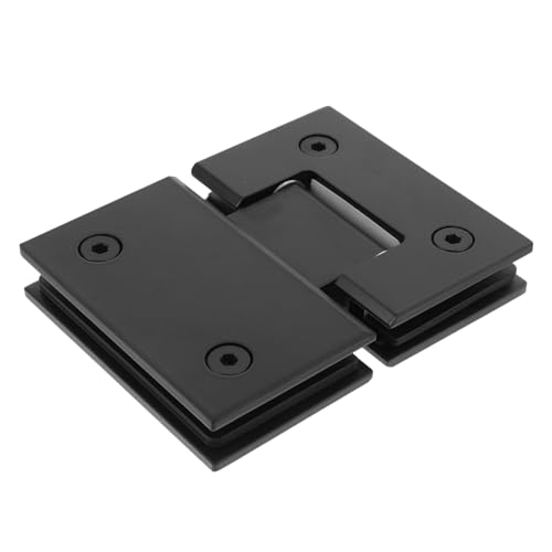 Operitacx Edelstahl Glastürscharnier Drehbar Glas Duschkabine Scharnier Badezimmerrahmenlos Schwarz Modernes Design Robust und Langlebig Einfach zu Montieren Operitacx Edelstahl Glastürscharnier Drehbar Glas Duschkabine Scharnier Badezimmerrahmenlos Schwarz Modernes Design Robust und Langlebig Einfach zu Montieren von Operitacx