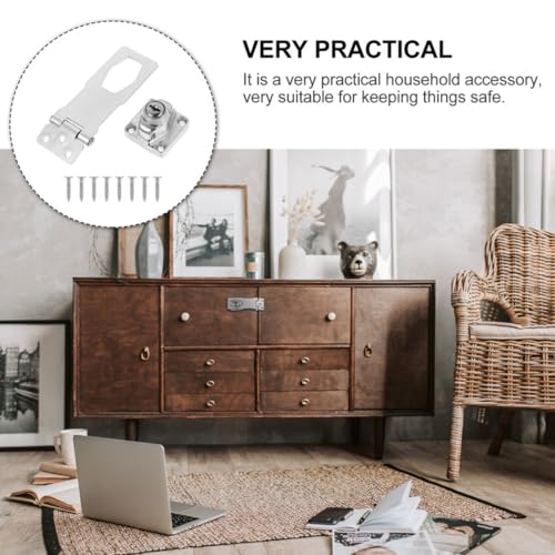 Operitacx Edelstahl Schrankschloss mit Schlüssel Möbel Türsicherung Rostfreier Hasp latch für Schrank Büro Schule Kindersicherung Vielseitig Einsetzbar Langlebig und Sicher Operitacx Edelstahl Schrankschloss mit Schlüssel Möbel Türsicherung Rostfreier Hasp latch für Schrank Büro Schule Kindersicherung Vielseitig Einsetzbar Langlebig und Sicher von Operitacx