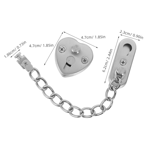Operitacx Edelstahl Türkettenschloss ohne Bohren Verstellbarer Sicherheitsriegel Schwerlastiger Diebstahlschutz für Hotel und Zuhause Einfache Montage Stabile Türsicherung Innen Operitacx Edelstahl Türkettenschloss ohne Bohren Verstellbarer Sicherheitsriegel Schwerlastiger Diebstahlschutz für Hotel und Zuhause Einfache Montage Stabile Türsicherung Innen von Operitacx