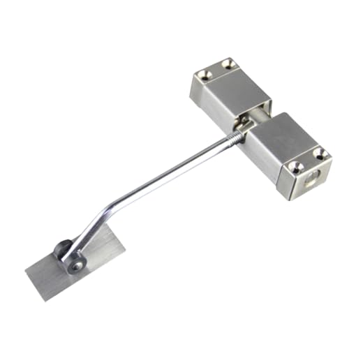 Operitacx Edelstahl Türschließer Automatische Feder Türschließer für Innentüren und Außentüren bis Verstellbar Inklusive Montageschrauben Links und Rechts Verwendbar Leises Schließen von Operitacx