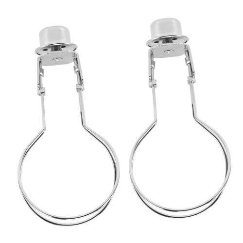 Operitacx Eisen Lampenschirm Adapter mit Clip und Finial Lampenfassung Zubehör zur Befestigung von Lampenschirmen an Glühbirnen Langlebiger Lampenhalter für Tischlampe und Kronleuchter von Operitacx