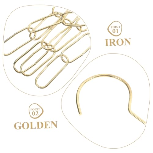 Operitacx Eisenkette mit Haken für Bekleidung Anzeige Lange Robuste Aufhängekette für Ladengeschäft und Verkaufsstand Dekorative Kleiderhängekette mit Sicherem Verbindungsstück Operitacx Eisenkette mit Haken für Bekleidung Anzeige Lange Robuste Aufhängekette für Ladengeschäft und Verkaufsstand Dekorative Kleiderhängekette mit Sicherem Verbindungsstück von Operitacx