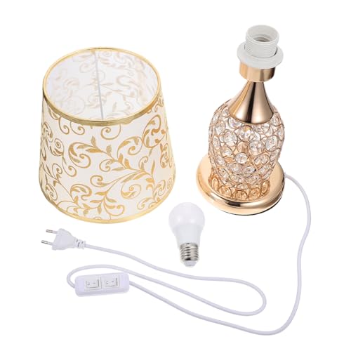 Operitacx Elegante Tischlampe Nachttischlampe Aus Legierung Dimmbar Für Schlafzimmer Und Wohnzimmer Kompakte Größe Eu Stecker Inklusive Glühbirne von Operitacx