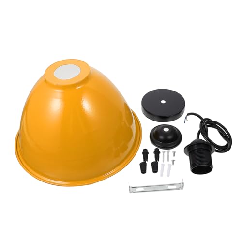 Operitacx Eleganter Aluminium Pendelleuchten schirm Moderner Lampenschirm für Restaurant Bar Decke Farbiger Lampenabdeckung in Gelb Stilvoller Lampenschirm für Schlafzimmer Wohnzimmer von Operitacx