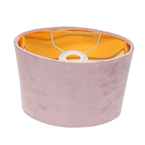 Operitacx Eleganter Ovaler Lampenschirm Stoff für Fassung Vintage Lampenabdeckung für Tisch und Stehlampe für Wohnräume und Hotels Einfache Installation Hochwertiges Design von Operitacx