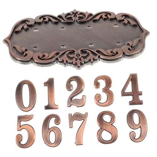 Operitacx Europäisches Vintage Türschild Hausnummer Wetterfest Langlebig Stilvoll für Wohnhäuser Villen Büros Rustikales Design Robustes Hausschild aus Hochwertigem Material von Operitacx