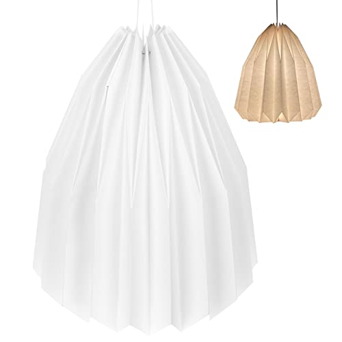Operitacx Faltbarer Origami Lampenschirm Moderner Papierlampenschirm Weiß für Pendelleuchten Tischlampen und Stehlampen Dekorative Abdeckung für Wohnzimmer und Gastronomie Operitacx Faltbarer Origami Lampenschirm Moderner Papierlampenschirm Weiß für Pendelleuchten Tischlampen und Stehlampen Dekorative Abdeckung für Wohnzimmer und Gastronomie von Operitacx
