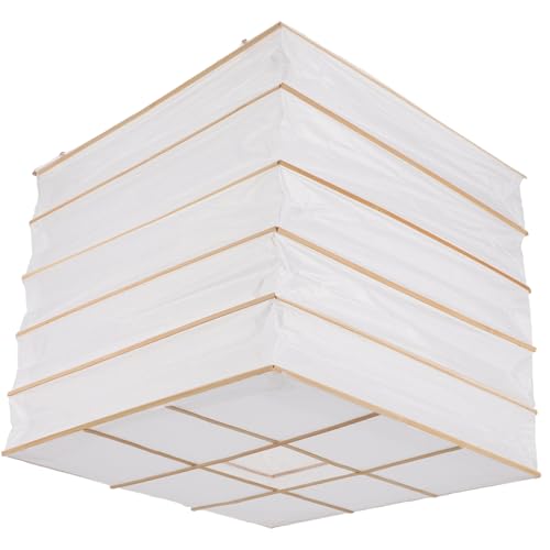 Operitacx Faltbarer Quadratischer Papierlampenschirm Origami Lampenschirm Deckenlampe Lichtschutz Weiß Vielseitig Einsetzbar Einfach zu Verstauen und Stilvoll für Zuhause und Operitacx Faltbarer Quadratischer Papierlampenschirm Origami Lampenschirm Deckenlampe Lichtschutz Weiß Vielseitig Einsetzbar Einfach zu Verstauen und Stilvoll für Zuhause und von Operitacx