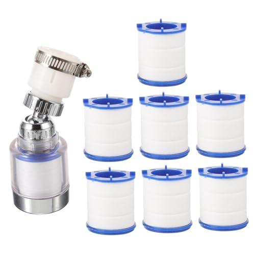 Operitacx Wasserhahnfilter für Küche und Badezimmer Spritzwassergeschützte Filterdüse Austauschbare Filterkerne Robustes Material Wasserenthärter für Sauberes Wasser von Operitacx
