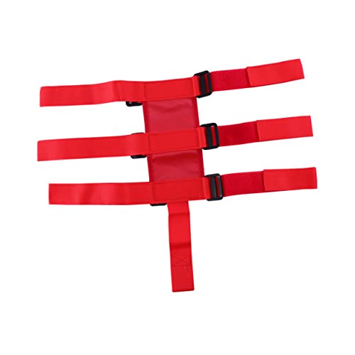Operitacx Feuerlöscher und Taschenlampen Befestigungsband Strap Langlebig Verschleißfest Rot Passend für Jp Multifunktional Einfach zu Montieren von Operitacx