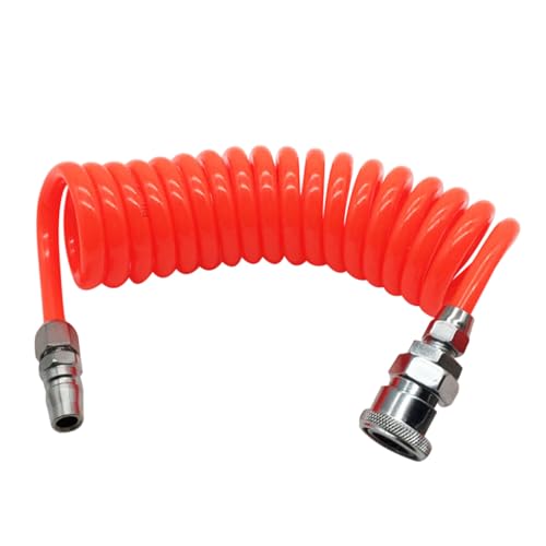 Operitacx Flexibler Einziehbarer PU Spiralschlauch für Druckluft-kompressor Leicht Reibungsarm Selbstaufrollend Geeignet für Luft Wasser nicht Korrosive Öle mit Zufällige Operitacx Flexibler Einziehbarer PU Spiralschlauch für Druckluft-kompressor Leicht Reibungsarm Selbstaufrollend Geeignet für Luft Wasser nicht Korrosive Öle mit Zufällige von Operitacx