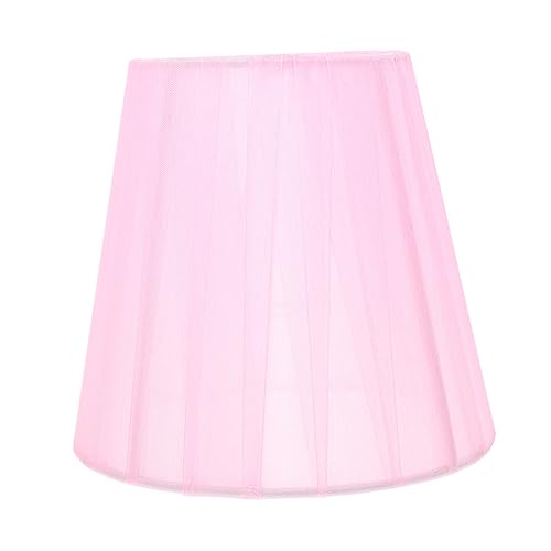 Operitacx Gauze Lamp Cover Translucent Lampenschirm für Tischlampe Elegantes Design Installieren für Schlafzimmer Wohnzimmer und Hotels Pinke Farbe Schützt die Glühbirne von Operitacx